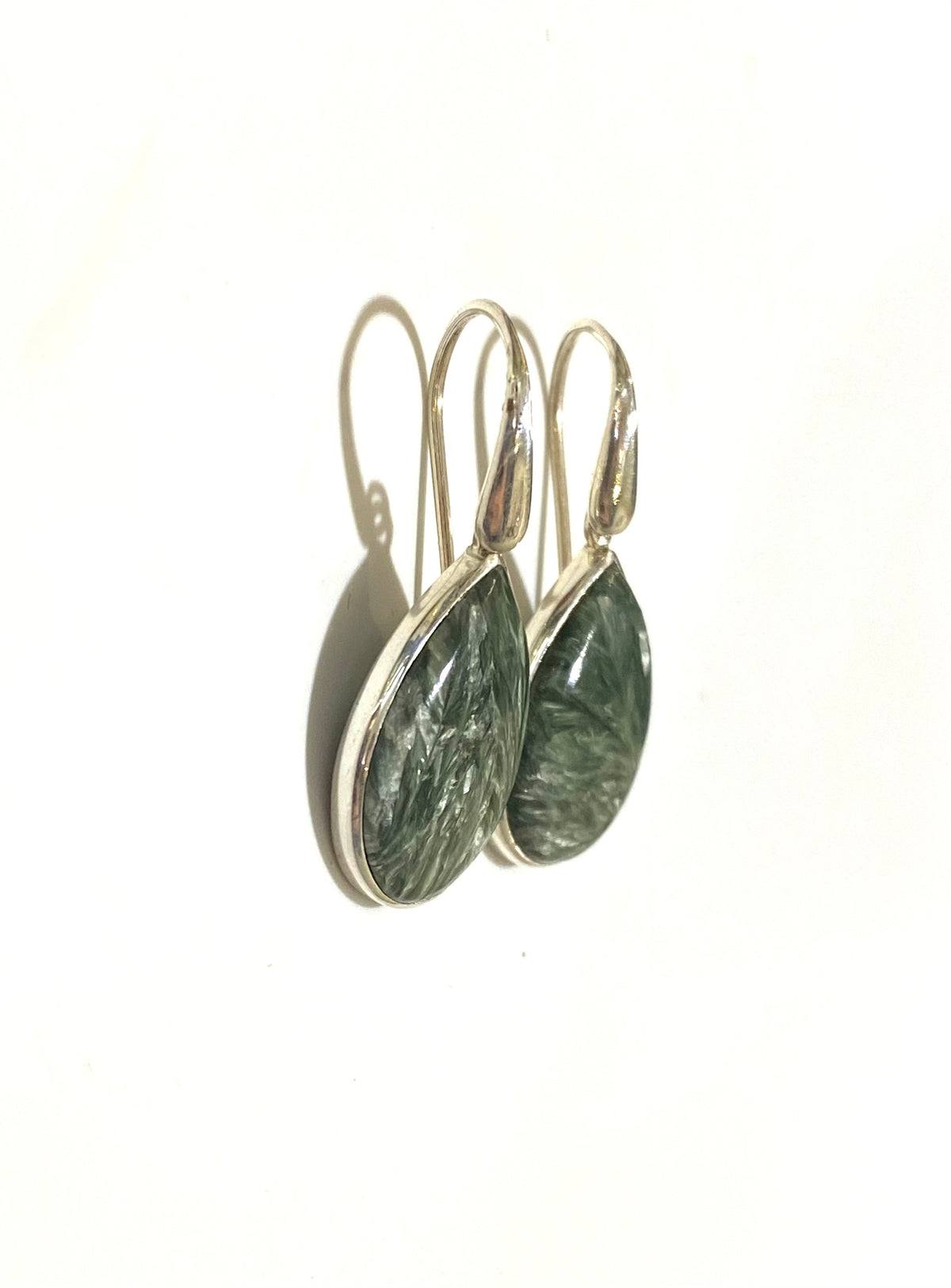 Sterling Silver Seraphinite Earrings