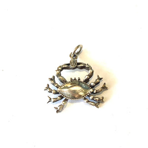 Sterling Silver Larger Crab Pendant
