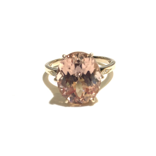 9ct Gold 8.35ct Morganite Ring