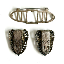 Vintage Sterling Silver Marcasite Dress Clip Brooch