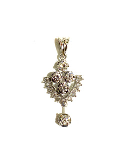 18ct White Gold Diamond Pendant