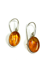 Amber Sterling Silver Drops