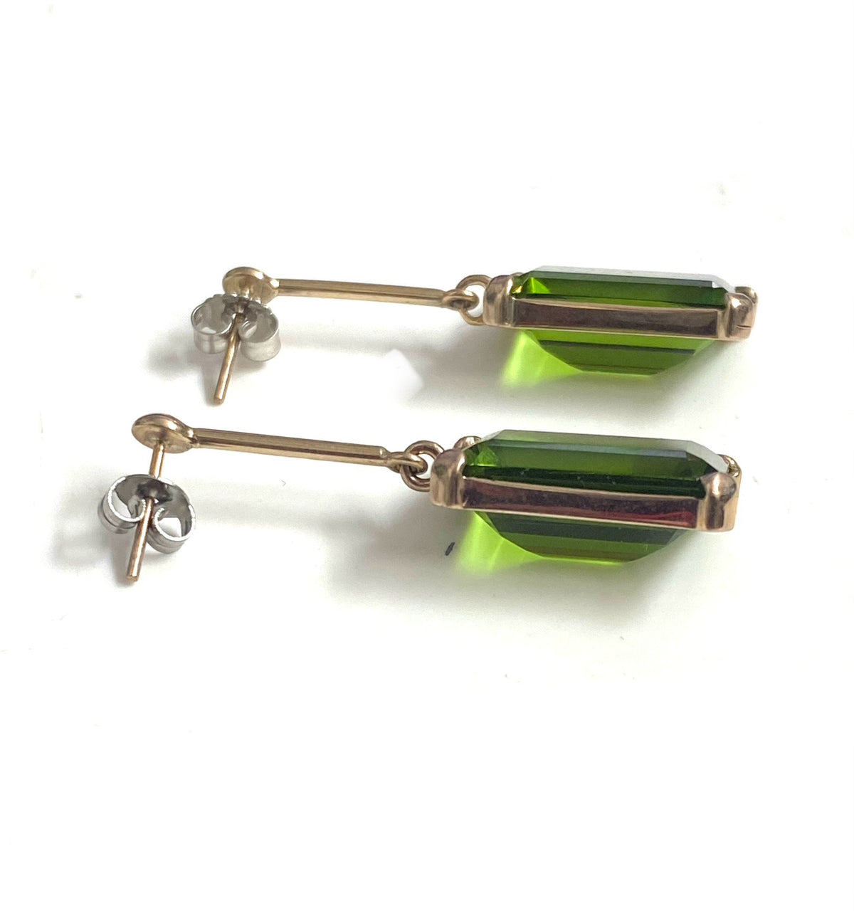 9ct Gold Synthetic Zultanite Earrings