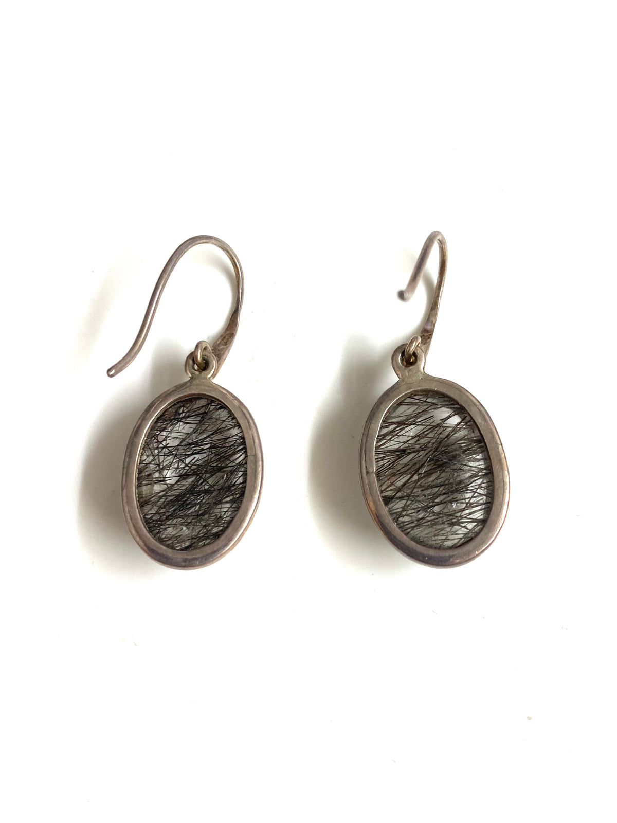 Sterling Silver Rutilated Quartz Earrings