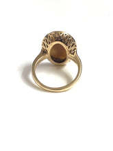 9ct Gold Rounded Cameo Ring