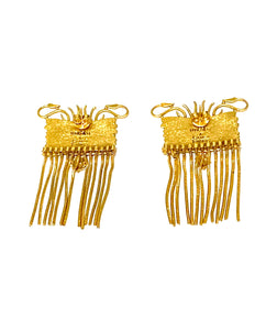 Silver Gold Plated Tassel Drop Earrings Game of Thrones x Masaba Gupta Collection
