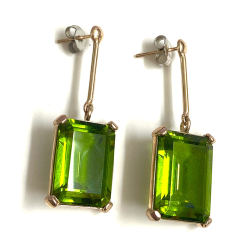 9ct Gold Synthetic Zultanite Earrings