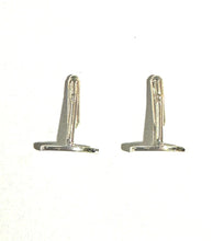 Plain Silver Oval Cufflinks