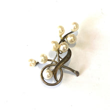 Pearl and Sterling Silver Brooch