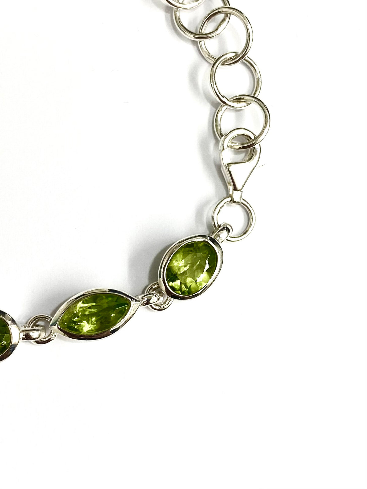 Peridot Sterling Silver Bracelet
