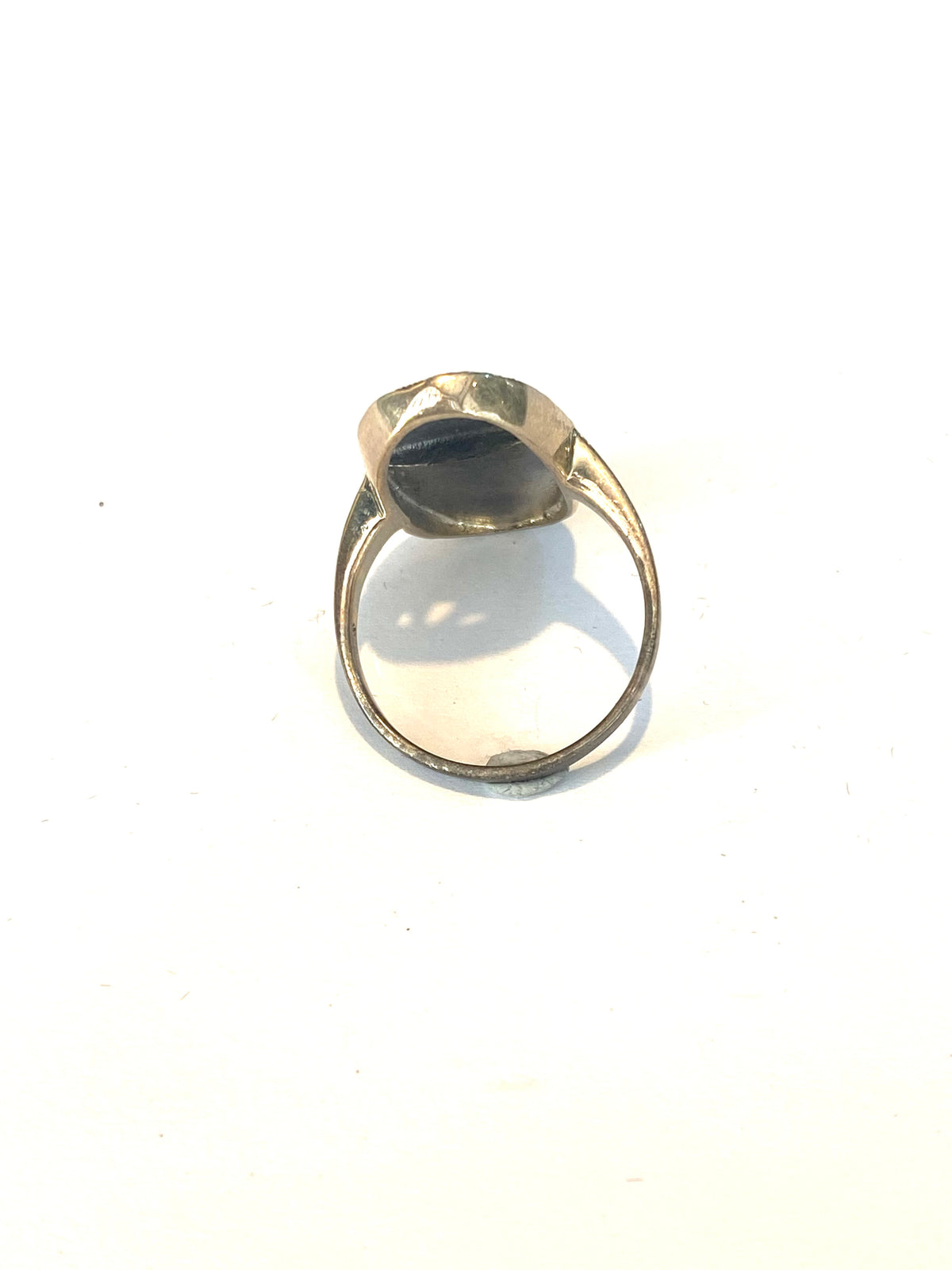 Sterling Silver Black Onyx and Marcasite Ring