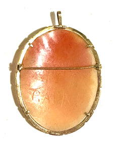 18ct Gold Cameo Pendant or Brooch