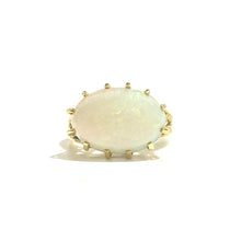 18ct Yellow Gold Solid Mintabie Opal Ring