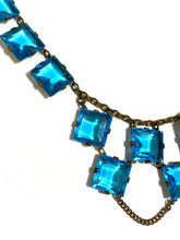 Blue Czech Crystal Necklace