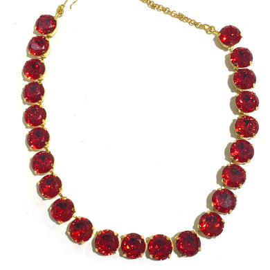 Vintage Red Swarovski Necklace
