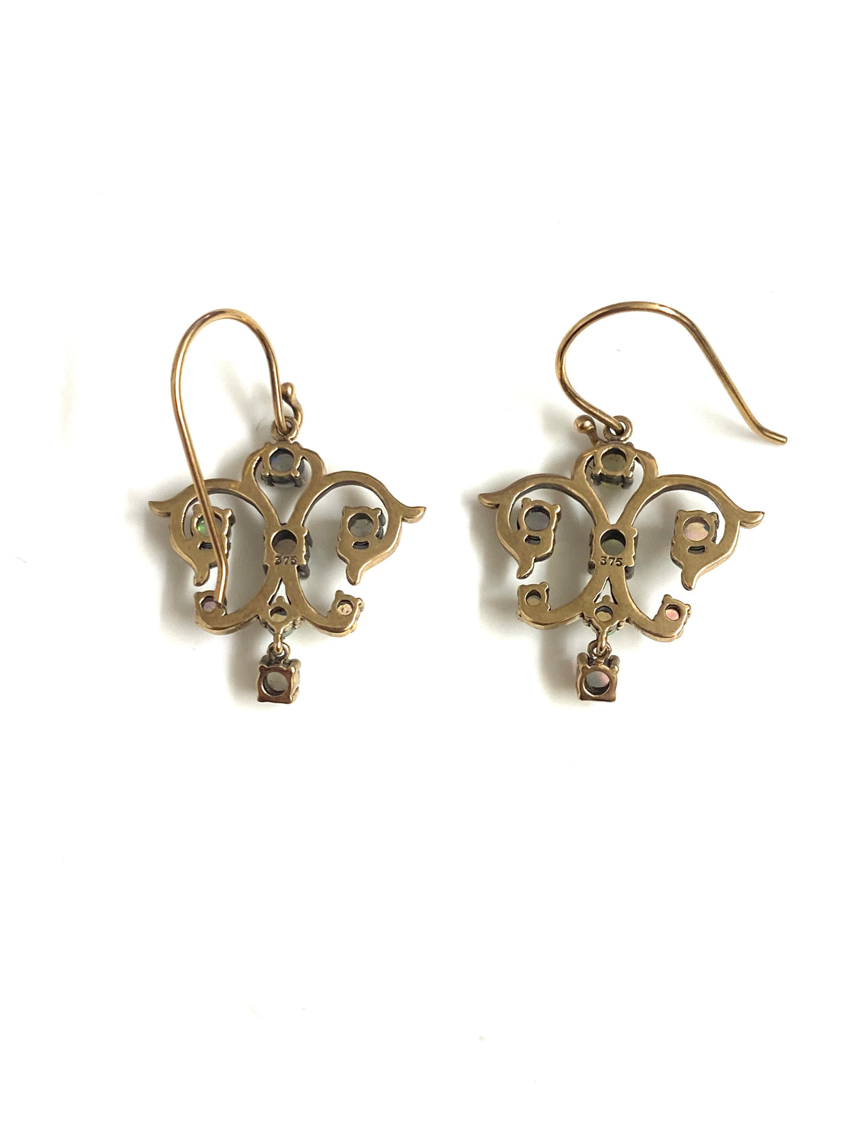 0.75ct Opal 9ct Gold Earrings
