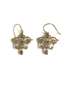 0.75ct Opal 9ct Gold Earrings