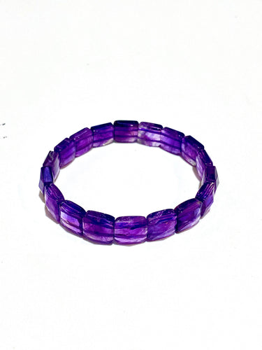 Elasticated Amethyst Bracelet