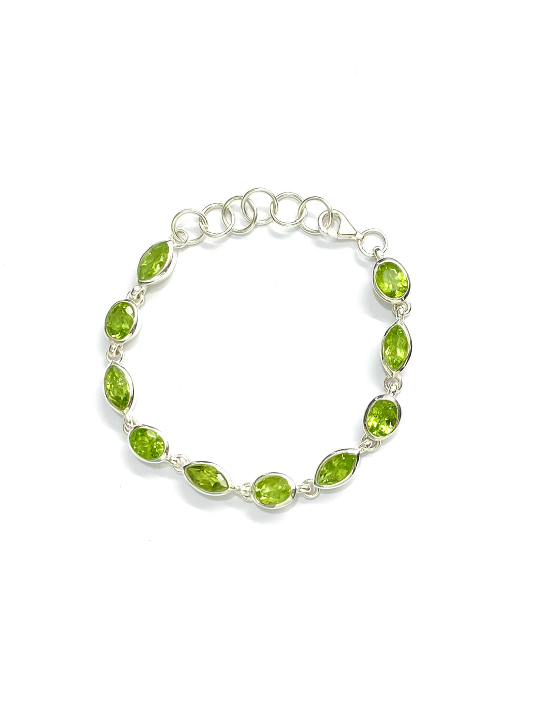 Peridot Sterling Silver Bracelet