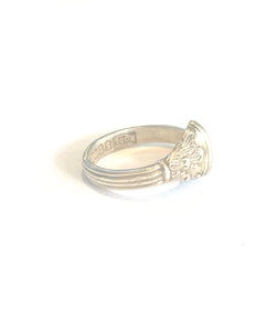 Sterling Silver Engraved Detail Ring