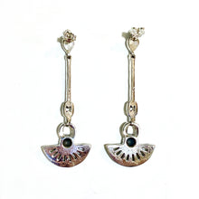 Sterling Silver Marcasite and Abalone Shell Earrings