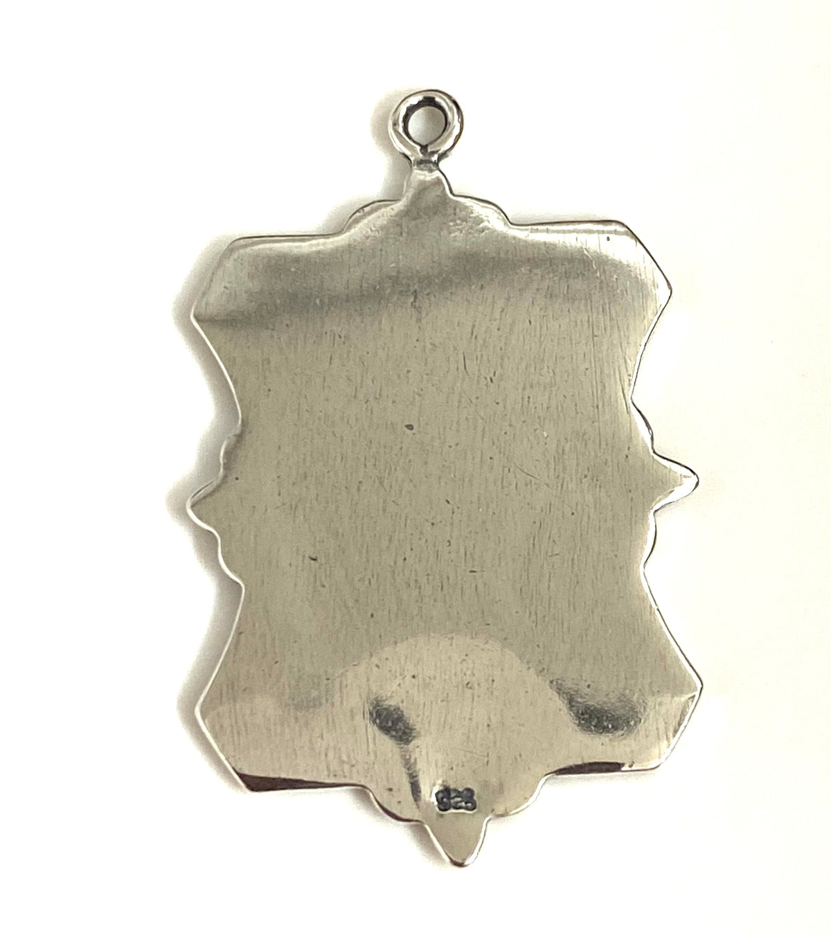 Sterling Silver Rectangle Medal Pendant