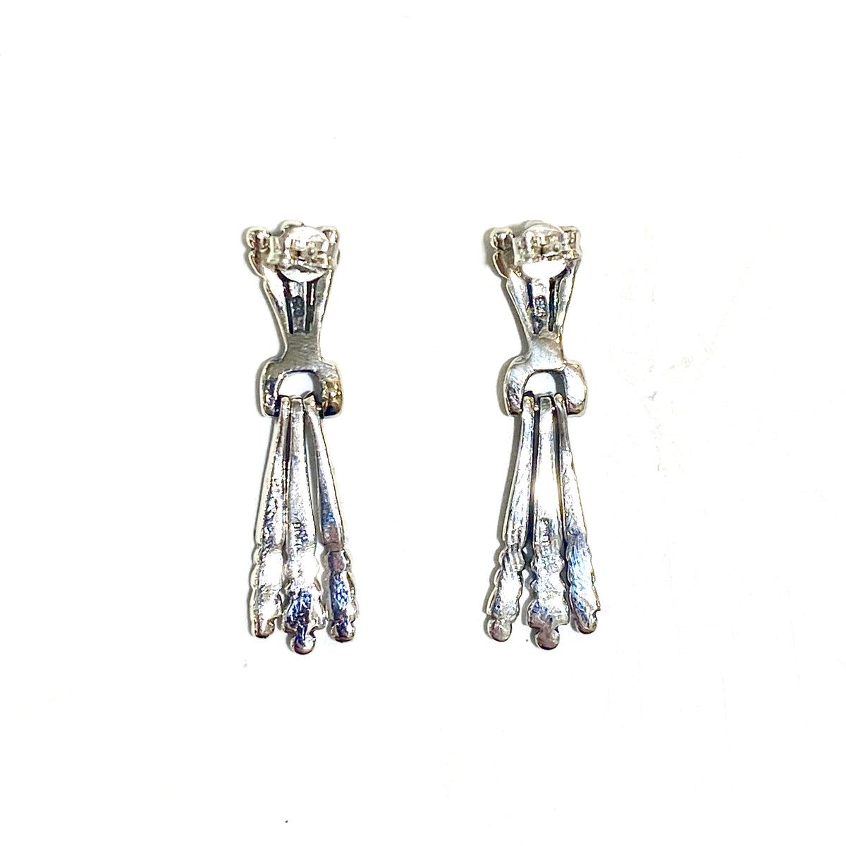 Sterling Silver Marcasite Drop Earrings