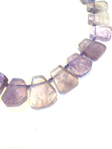 Chunky Sterling Silver Amethyst Necklace