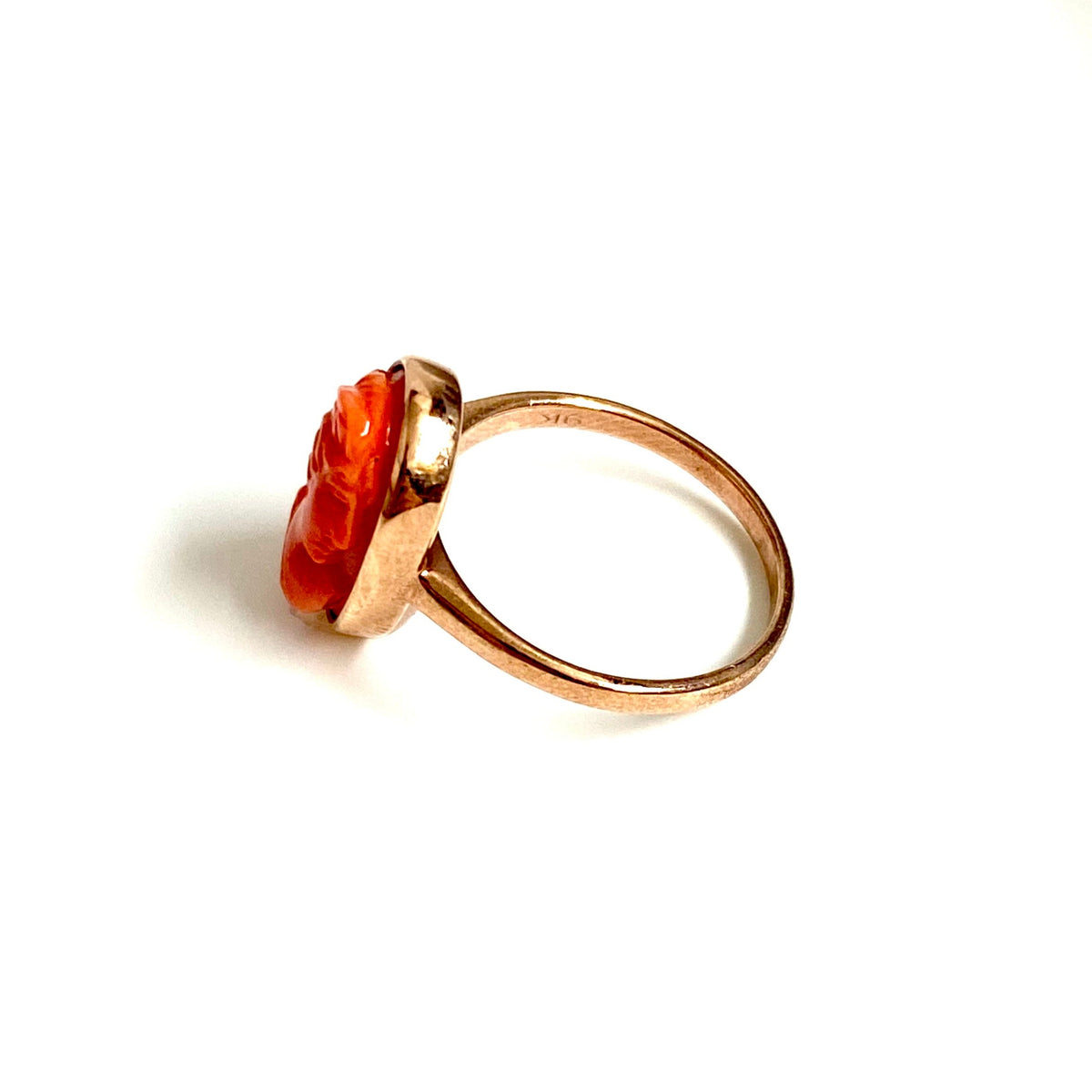9ct Rose Gold Momo Coral Cameo