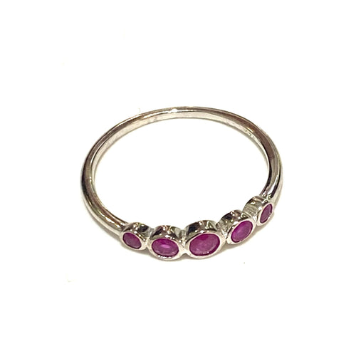 Sterling Silver Ruby Ring