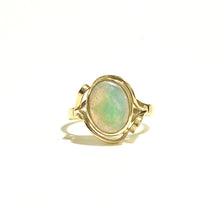 9ct Yellow Gold Solid Opal Ring