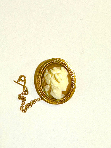 Antique 9ct Rose Gold Conch Shell Cameo