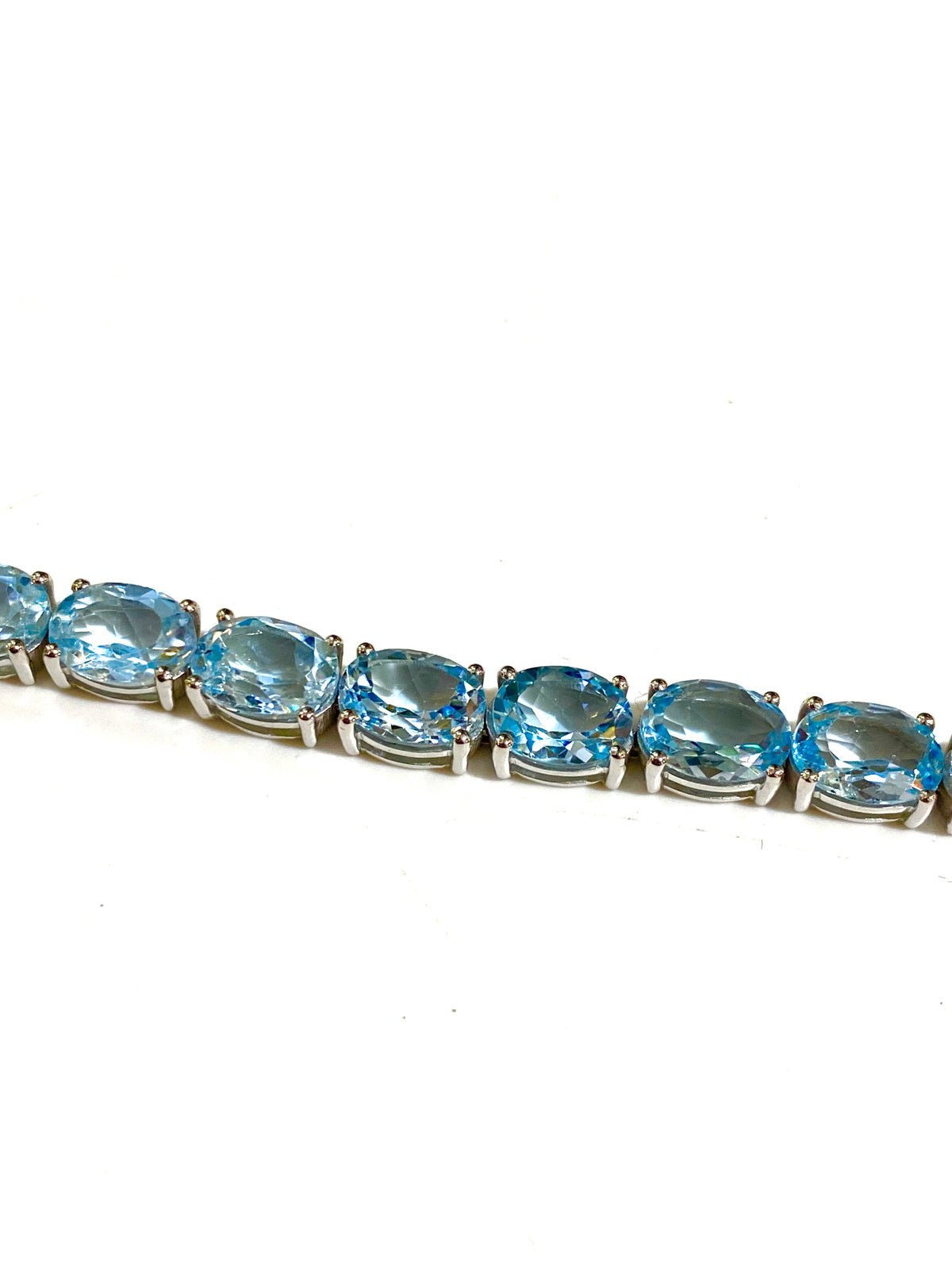 Topaz Sterling Silver Tennis Bracelet