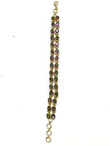 Mystic Topaz Sterling Silver Bracelet