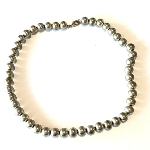 Sterling Silver Bead Necklace