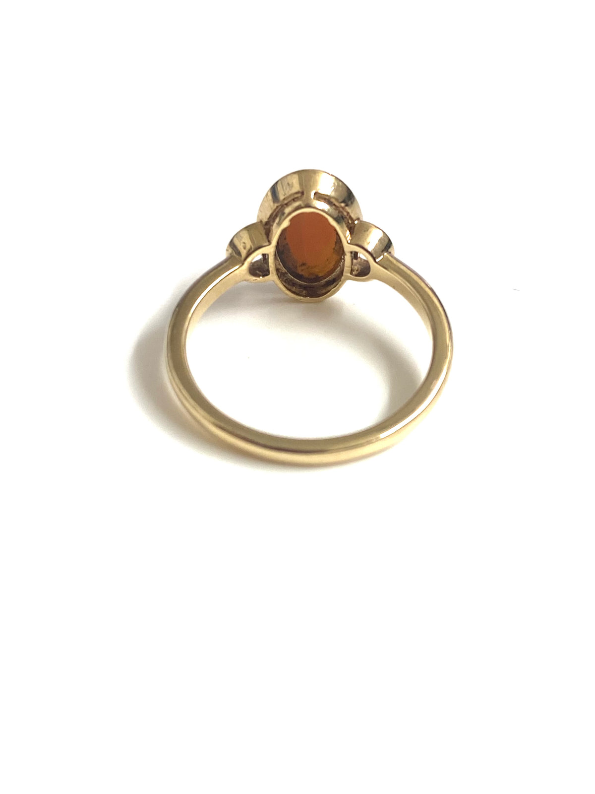 Small Oval 9ct Gold Cameo Ring