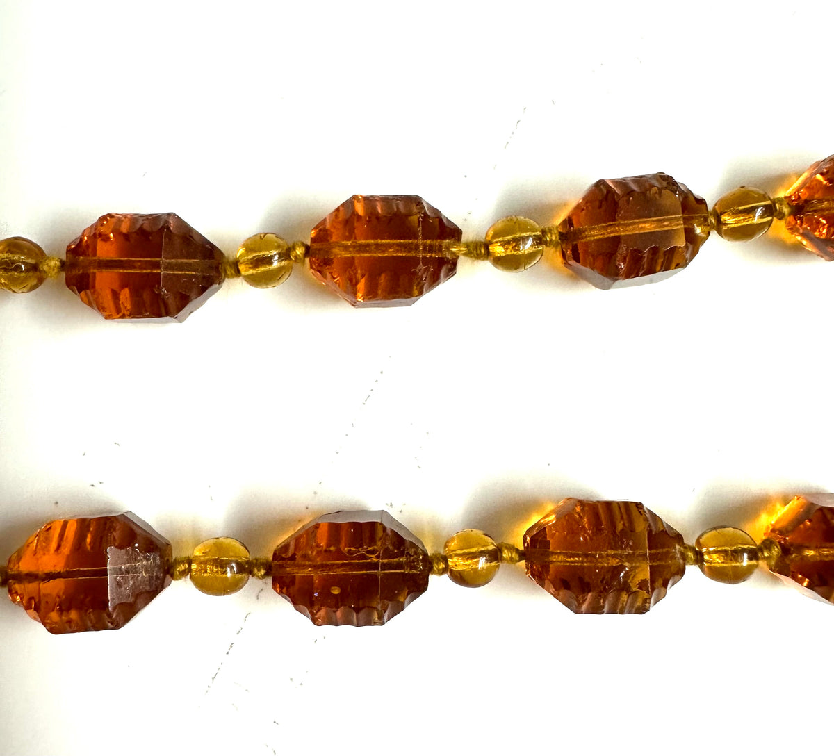 Art Deco Faceted Crystal Necklace
