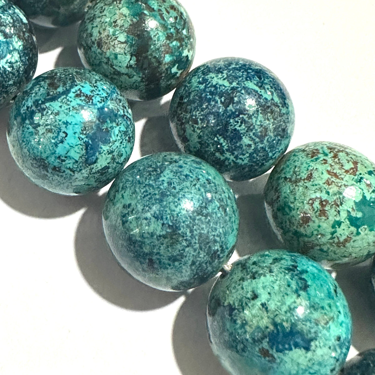 Aluma Mosaic Blue Turquoise Necklace with Sterling Silver Toggle Clasp