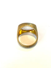 Sterling Silver Gold Plate Jadeite Ring
