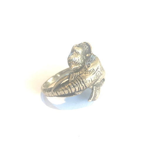 Sterling Silver Elephant Ring