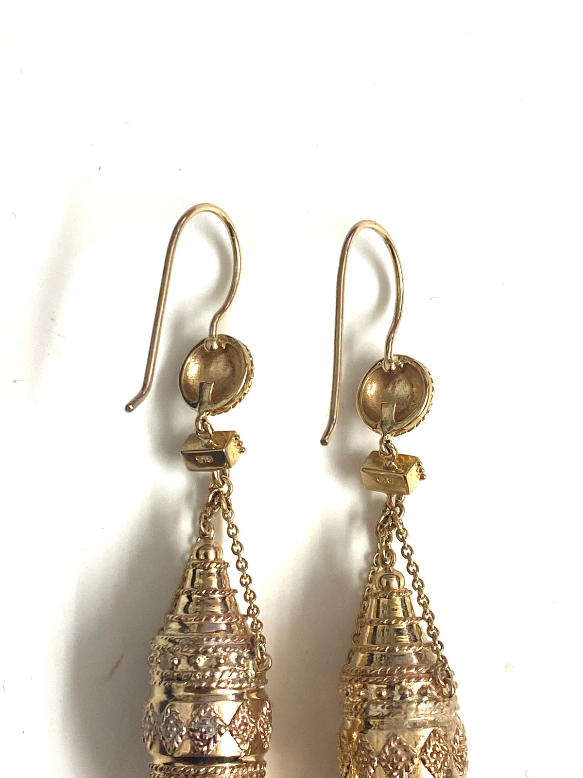 9ct Yellow Gold Etruscan Earrings
