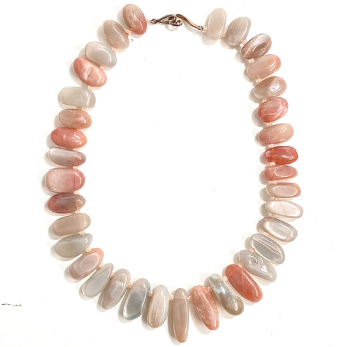 Sterling Silver Natural Sunstone Necklace