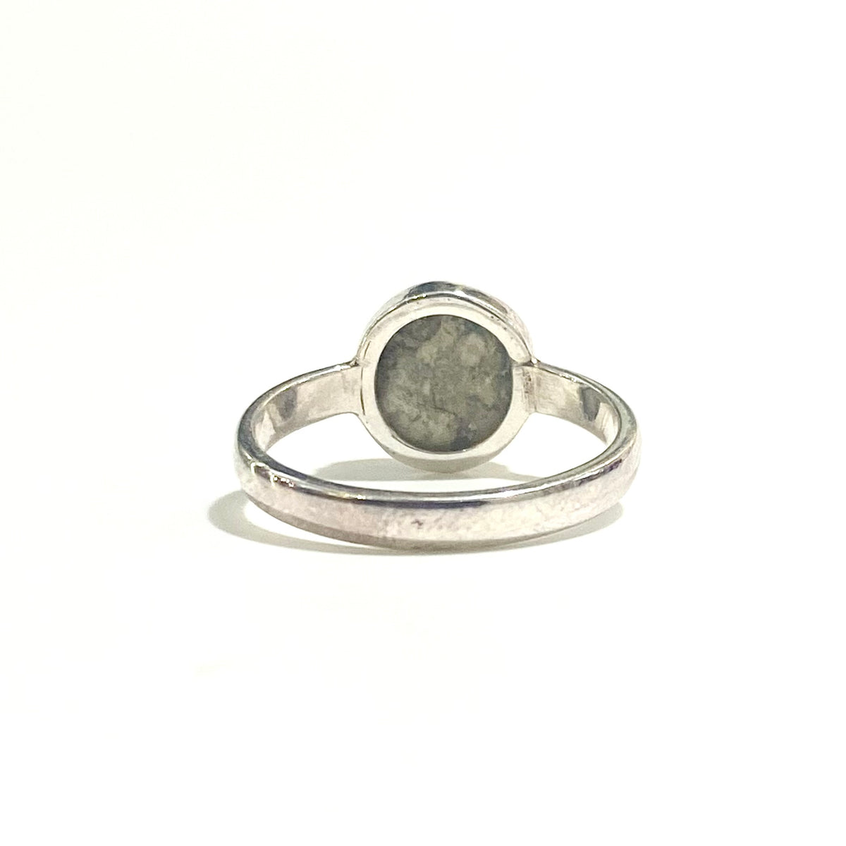 Sterling Silver White Opal Ring