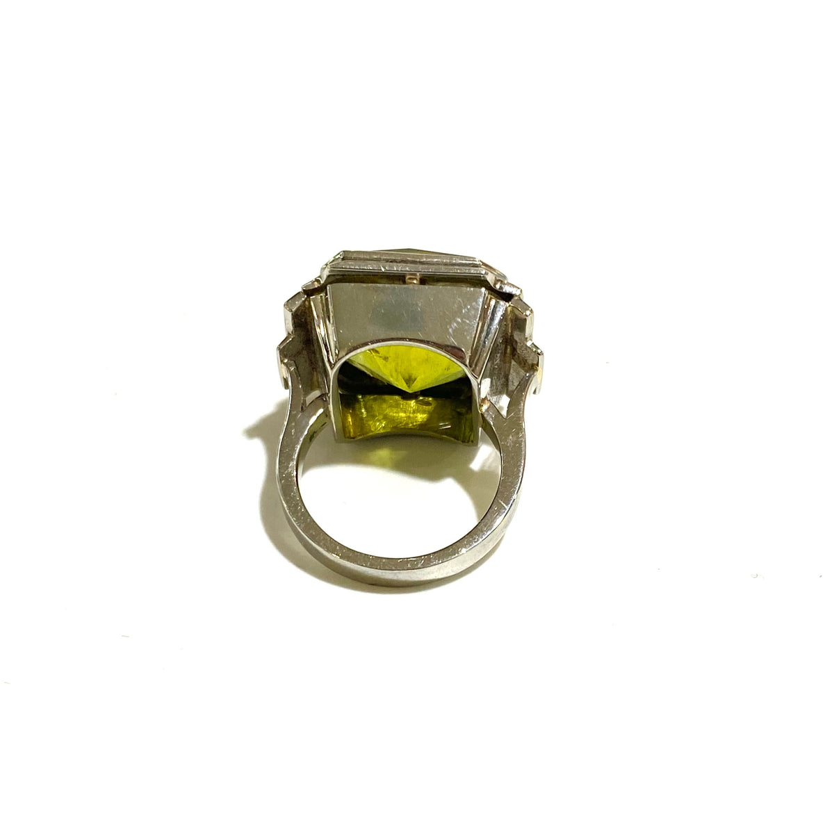 Platinum 19.42ctw Tourmaline Cocktail Ring