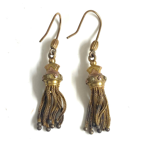 18ct Gold Tassel Earrings