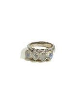 Sterling Silver Four Stone Moonstone Ring