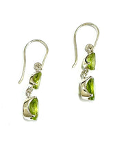 Peridot Sterling Silver Drop Earrings