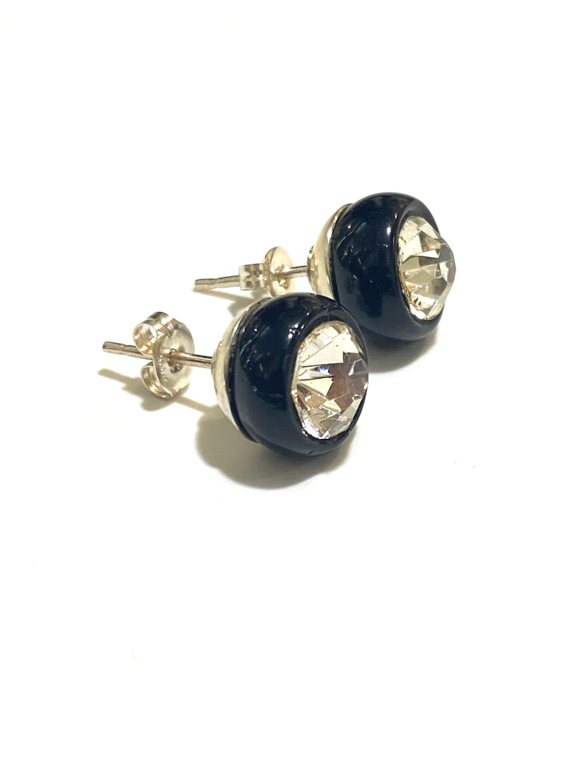 Sterling Silver and Rock Crystal Earrings