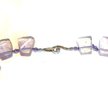 Chunky Sterling Silver Amethyst Necklace