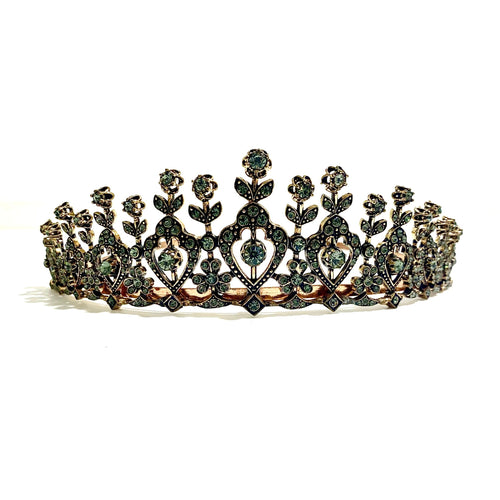 European Brass, Copper and Cubic Zirconia Tiara